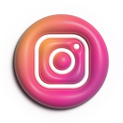3D logo instagram